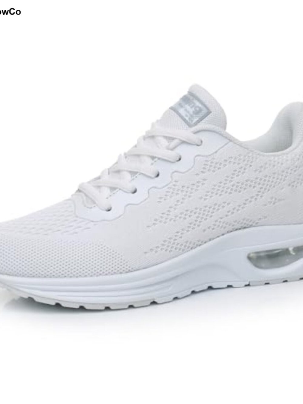 Cushioned Running Shoes Breathable Mesh Women's Athletic Lace-Up Sneakers